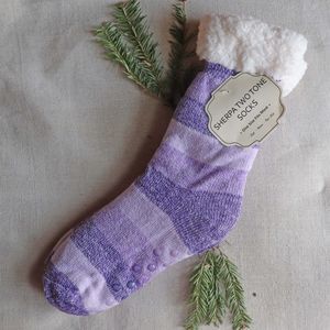 NWT COZY SHERPA HOUSE SOCKS